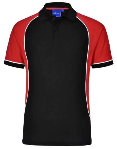 Picture of Winning Spirit, Mens TrueDry Tri-Colour S/S Pique Polo